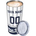 thumbnail image 2 of New York Custom Tumbler 20 oz for Women Men gift, Custom Name and Number Tumbler, with Lid and Straw Stainless Steel Tumbler Double Walled, 2 of 6