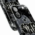 thumbnail image 2 of Y2K Star Phone Case, Dark Cosmic Graffiti Grunge Aesthetic Protective Cover for iPhone 16 15 14 13 12 11 Pro Max Plus Mini, 2 of 6