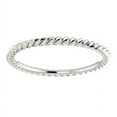 thumbnail image 3 of FB Jewels 14k White Gold Skinny Rope Wedding Ring Band Size 4.5, 3 of 3