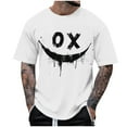 thumbnail image 2 of Men's Graphic Tees Printed Casual Summer Tee Tops Short Sleeve T-Shirts Fashion Tees, 2 of 7