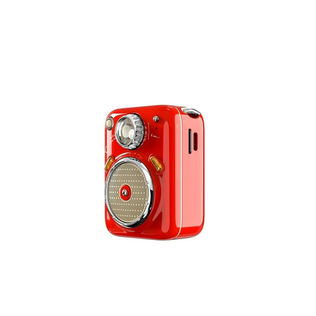 Mini Bluetooth Speaker With FM Radio,Cute Portable Outdoor Wireless Speaker ,Long Battery Life Support TF Card ,High Sound