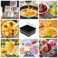 thumbnail image 3 of Toorise 2 Pack Silicone Freezer Tray with Lid 4 Compartment Soup Freezer Container Mold Ice Cube Tray for Meal Prep and Freezing Soup Stew Sauce Garlic Herb, 3 of 11