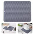 thumbnail image 6 of BLEEUS 40 X 30 Cm Silicone Dish Drying Mat Rectangle Drip Mat For Dishes Kitchen Daily Supplies (40X30), 6 of 10