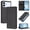 Black, variant on Allytechgroup for Samsung Galaxy S26 Edge Wallet Folio Case with RFID Card Slots, Support Wireless Charging Slim Fit PU Leather Rugged Non-Slip Shockproof Protective Bumper for Women Men, Dark Blue