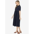 thumbnail image 3 of Woman Within Plus Size Short-Sleeve Denim Dress, 3 of 6