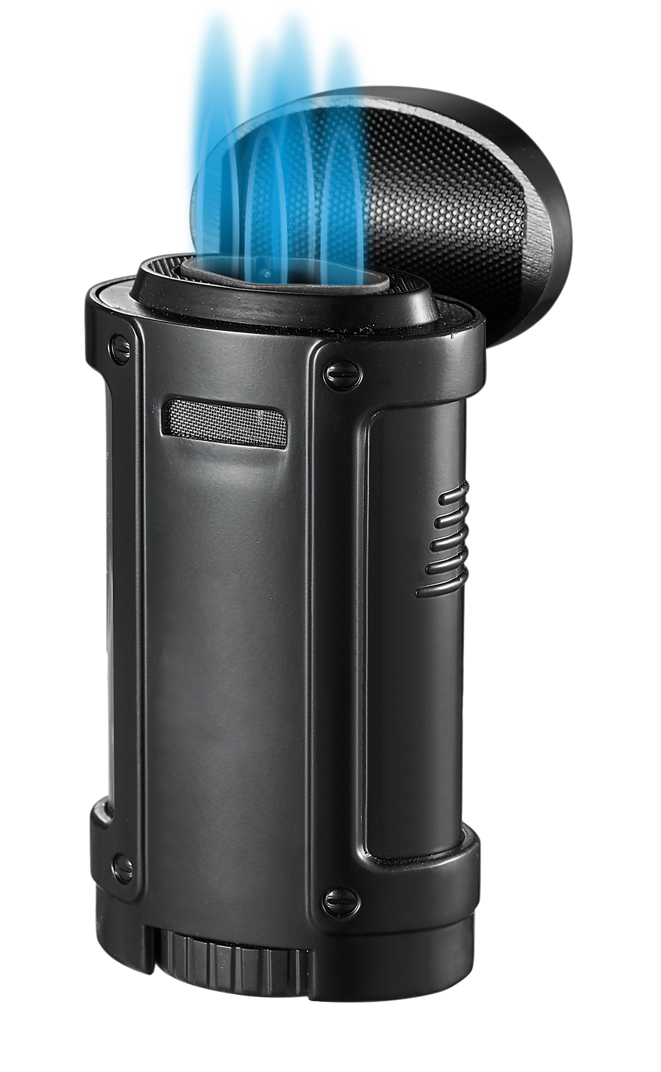 Visol Rhino Black Quad Flame Cigar Lighter