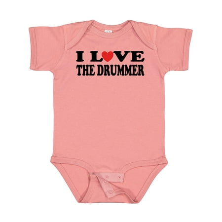 

Inktastic I Love the Drummer Gift Baby Boy or Baby Girl Bodysuit