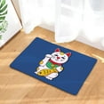 thumbnail image 5 of Cartoon Water-absorb Floor Bath Mat Cats Toilet Room Flannel Anti-slip Personalized Doormat 60*40cm, 5 of 6