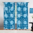 thumbnail image 3 of Circle Window Curtains, Vintage Fifties Rod Pocket Kids Blackout Curtains, Midcentury Atomic Art Lightweight Decorative Drapes 2-Panel Set for Living Room Bedroom Kitchen Dining Room-W42xL54in, 3 of 6