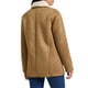thumbnail image 3 of Abrigo de mujer INSPIRE CHIC de ante con botones, solapa con muesca, chaqueta de forro polar, abrigos de invierno con bolsillos M marrón, 3 of 6