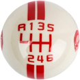 thumbnail image 1 of for Mustang Shelby Cobra GT 500 6 Speed Manual Gear Shift Knob Shift Knob (R on The Left, R-White), 1 of 1