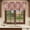 Red Orange Dark Red Khaki, variant on Purple Boho Valances for Windows, Decorative Rod Pocket Window Valance Curtains, Ethnic Southwest Country Flowers Motifs Short Curtain Drapes for Kitchen/Bathroom/Living Room, 2 Panels, 42" W x 12" L