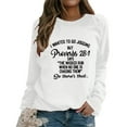 thumbnail image 2 of Vedolay Womens Sweatshirts Women's Casual Long Sleeve Crew Neck Relaxed Fit Pullovers Sweatshirts,White L, 2 of 5