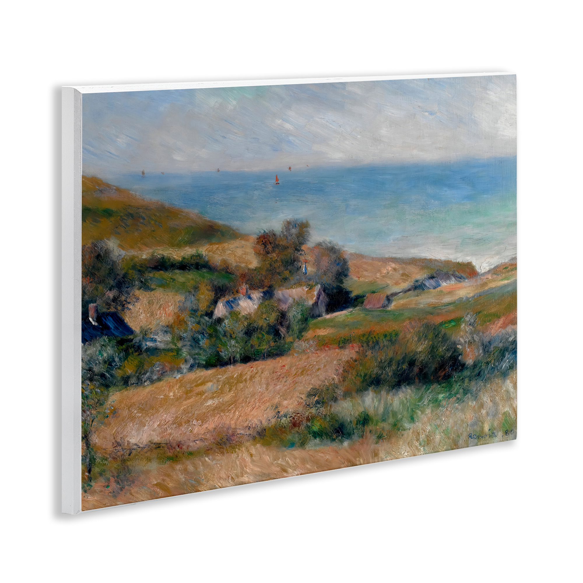 View Of The Seacoast Renoir Wall Plaque Art, design by Pierre-Auguste Renoir