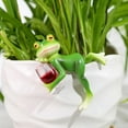thumbnail image 4 of Miniature Frog Figurines Plant Decorations for Pots, Funny Tipsy Frog Garden Decor Outdoor Decoration Frog Statue Planter Hugger Gift for Flower, Yard, Lawn Ornament, Picture Frame Decoration, 4 of 7