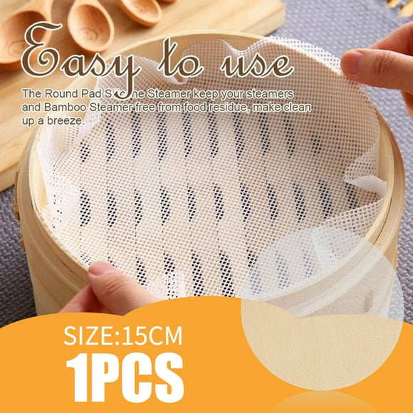 Boreal Craft Silicone steamer pad Non-Stick Silicone Mat Steamer Pad Sum Paper Cooking Tools round Table Modern Pottery Chargers Pottery Charger Plates End Table round Dinning Table with 6 Placement