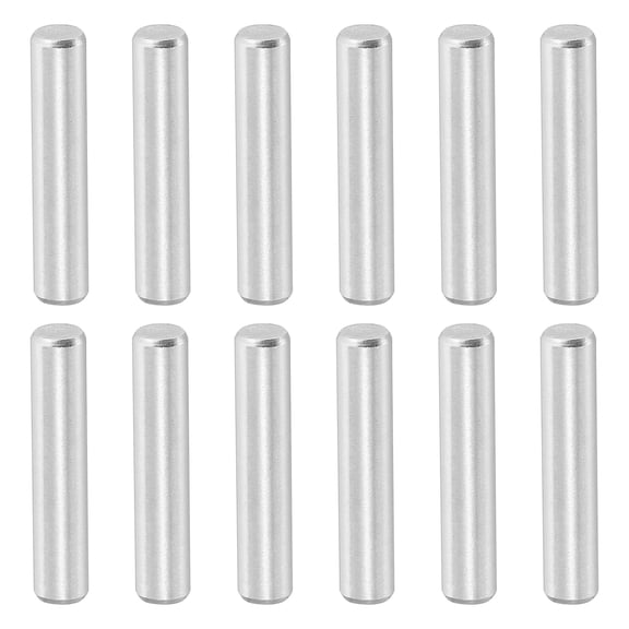 12 Pcs 4 x 20 mm 316 Stainless Steel Dowel Pins, Cylindrical Shelf Support Peg Pin, Silver Tone