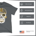thumbnail image 6 of Pittsburgh Sugar Skull T-shirt Steel City Football Fan Tailgating Men's Tee, 6 of 7