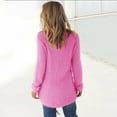 thumbnail image 4 of Womens Solid Color Casual Fleece Fluffy Crewneck Long Sleeve Fashion Sweatshirts Tops Pullovers, 4 of 10