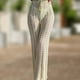 thumbnail image 1 of Pantalones De Playa Pantalones de playa de red de ganchillo Pantalones largos ahuecados de moda para vacaciones (Beige S) Cgtredaw Para estrenar, 1 of 1