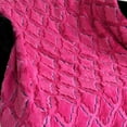 thumbnail image 2 of Plutus Brands Plutus Fuchsia Purple Diamond Faux Fur Luxury Throw Blanket, Blanket 90L x 90W Full, 2 of 3