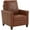 Caramel, variant on Modern Push Back Recliner with Leather Gel Technology - Caramel Brown Faux Leather