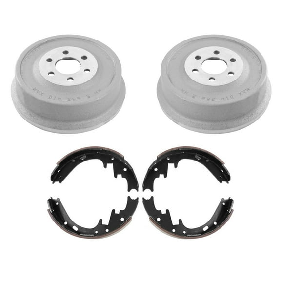 Balanced Rear Brake Drums and Brake Shoe Set for 98-02 Dodge Durango 3pc Kit
