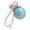 Light Blue, variant on Preserved Rose Keychain With Pearl Chain Long Lasting Flower Key Ring With Love Heart Decor Valentine's Day For Her Birthday & Anniversary Bag Charm Pendant Keyring for Women(Deep Purple)