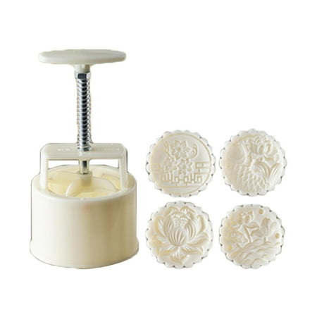 

Baking Decorating Mooncake Mould Mid-Autumn Lotus Hand-Pressure Traditional