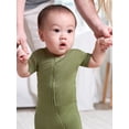 thumbnail image 4 of Gerber Unisex Baby Buttery Soft Short Sleeve Romper with Viscose Made from Eucalyptus, Sizes 0/3M-18M, 4 of 12