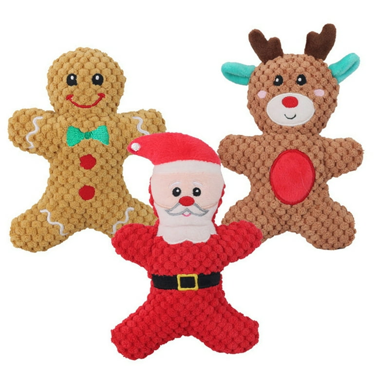 Gingerbread man cheap dog toy