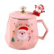 thumbnail image 2 of Taza de café navideña, taza de cerámica para café, leche, taza para beber, vajilla ligera rosa, 2 of 9