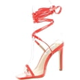 thumbnail image 4 of Steve Madden Womens Uplift Patent Leather Square Toe Strappy Sandals, 4 of 6