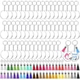 thumbnail image 1 of Llaveros acrílicos en blanco, 200 piezas Llavero transparente en blanco Vinilo con 50 piezas-- Teléfono móvil Teléfono móvil Accesorios para teléfonos móviles, 1 of 5
