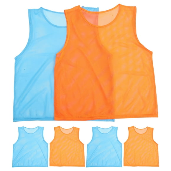 Disfraz de Entrenamiento de fútbol de Pinnies de fútbol, ​​chalecos de baloncesto lavables, 6 uds.