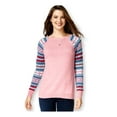 thumbnail image 2 of American Living Womens Fair-Isle Sleeves Pullover Sweater, Pink, XX-Large, 2 of 2