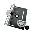 thumbnail image 1 of Mistaha C8 Aluminum Alloy Router Table Insert Plate with Backer Plate and 180° Angle Gauge Set in Black Color, Woodworking Benchtop Tool, 1 of 6