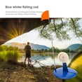 thumbnail image 2 of Outdoor Durable ABS Winter Ice Fishing Rod Blue Flag Handfree Compact Pole, 2 of 9