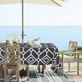 thumbnail image 2 of Moroccan Outdoor Tablecloth with Umbrella Hole and Zipper, 60 x 84 Inch Black, Rectangle Waterproof Wrinkle Free Table Cloth Decorative Fabric Washable Table Cover for Patio, Party, Picnic, 2 of 6