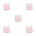 thumbnail image 1 of Ruiboury Remote Control Holder Wall Mounted Self Adhesive Storage Box Multifunctional Mobile Phone Organizer Office Hotel pink red 5Set, 1 of 6