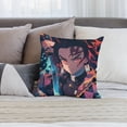 thumbnail image 6 of Demon Slayer Pillow Case Soft Pillow Cover Pillowcase Decorative Cushion Cover Home Decor 24 "x24 ", 6 of 8