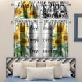 thumbnail image 2 of Sunflower Kitchen Curtains and Valances Set 3 Pieces Rustic Wood Farmhouse Kitchen Curtain Set Floral Kitchen Window Curtains Tier and Valance Curtain Set for Sunflower Home Kitchen Decor, 2 of 6