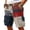 Brown, variant on America 250 Anniversary Cargo Shorts for Men Patriotic USA Flag Print Shorts Multi Pockets Outdoor Hiking Work Shorts, No Belt, Sky Blue XL
