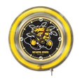 thumbnail image 1 of Holland Bar Stool Co. Wichita State University 15" Double Neon Wall Clock, 1 of 4