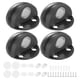 thumbnail image 1 of Uxcell 4-Pack Topes de Puerta Montados en el Suelo, Tope Magnético de Media Cúpula de Acero Inoxidable con Amortiguador de Goma Plástica [Negro], 1 of 7