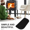 thumbnail image 3 of unbranded 1Pcs Black Semicircle Fireproof Rug for Fireplace Floor Mat Heat Insulation for Indoor Use, 3 of 8
