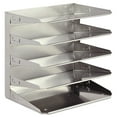 thumbnail image 4 of SteelMaster Soho Horizontal Organizer, Letter, Five Tier, Steel, Silver -MMF26425L050, 4 of 4
