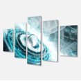 thumbnail image 2 of Blue Fractal Flying Saucer - Floral Canvas Art Print, 2 of 3