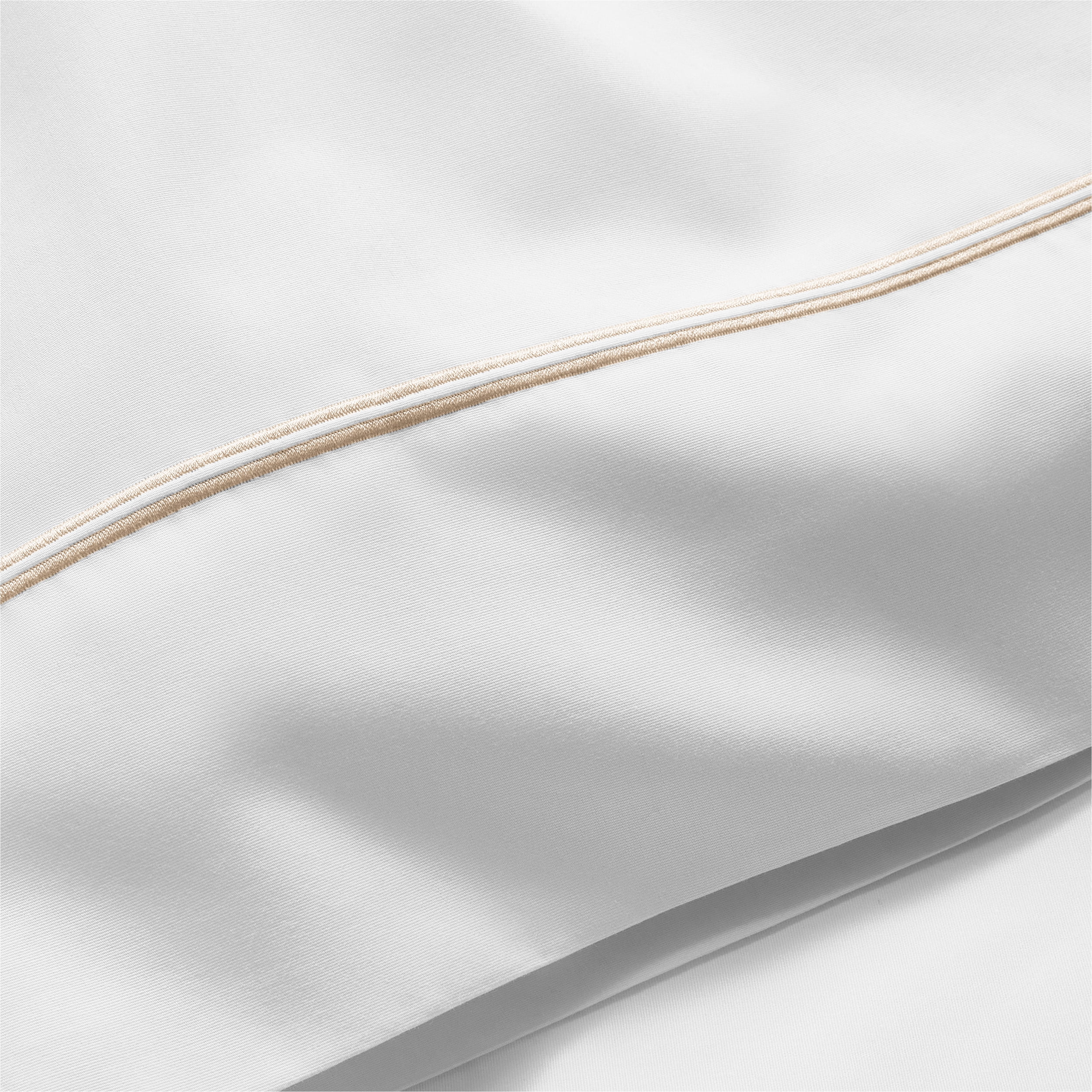 Hotel Style 4-Piece 300 Thread Count Gypsum/Wild Mushroom Pima Cotton Bed Sheet Set, King , Double marrow Hem , Adult/Teen