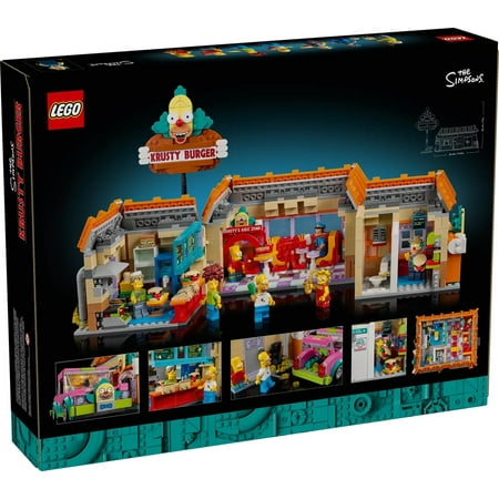 LEGO® Icons The Simpsons™: Krusty Burger 10352 Building Set – Collectible Display Model with Homer’s Clown Car and 7 Minifigures – 1,635 Pieces for Adult Fans of The Simpsons